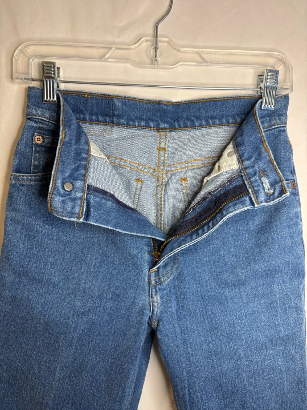 Vintage 90s Levi’s 525 High Rise Straight Leg Jeans W28 L29 Medium Wash - Picture 10 of 13